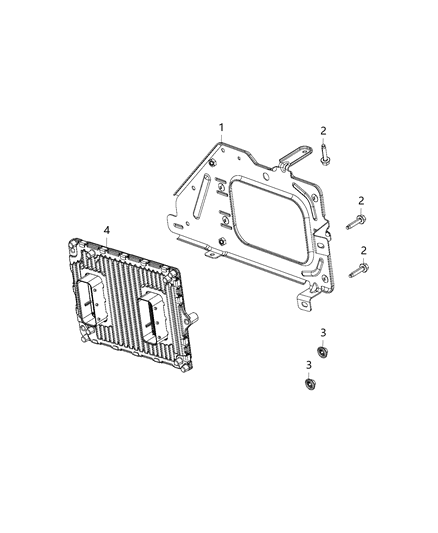 2020 Ram 1500  Module-Engine Controller Diagram for 68434915AA