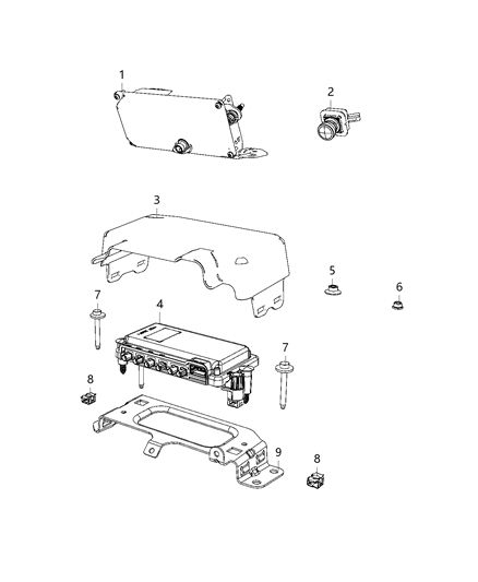 2019 Ram 3500  Camera Diagram for 56029825AG