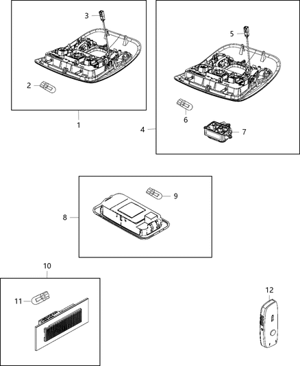 2019 Jeep Renegade  TRUNKLAMP-Trunk Diagram for 5VY32LXHAA