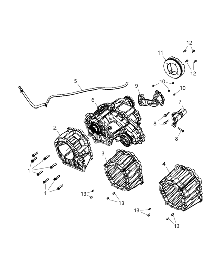 2013 Jeep Grand Cherokee  Screw Diagram for 68036599AA