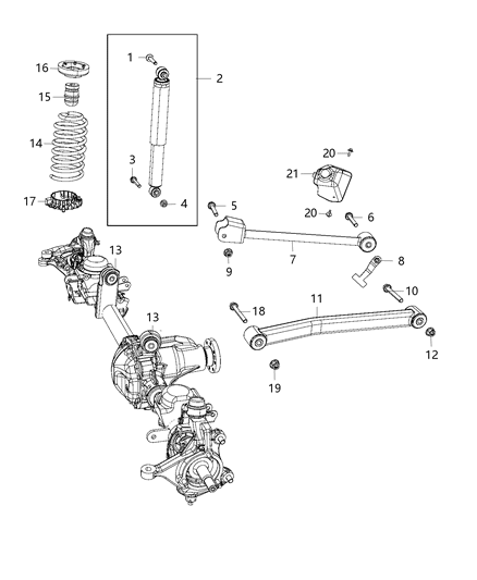 2020 Jeep Wrangler  Shield-Heat Diagram for 68251030AA