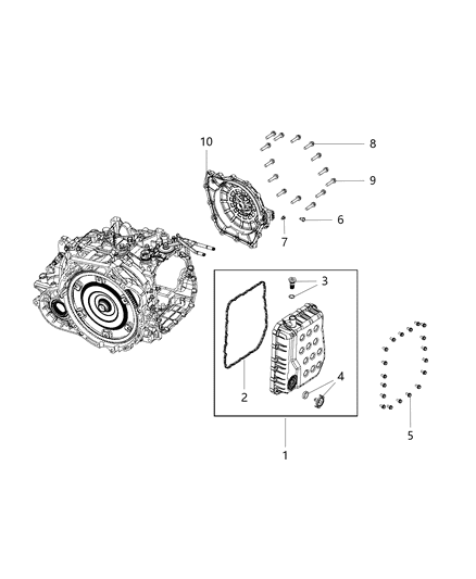 2015 Dodge Dart  Bolt-HEXAGON FLANGE Head Diagram for 68192627AA