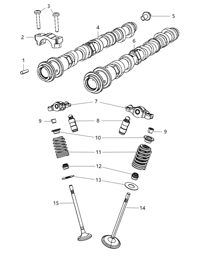 2018 Ram ProMaster 1500  Camshaft-Intake Diagram for 5184379AG