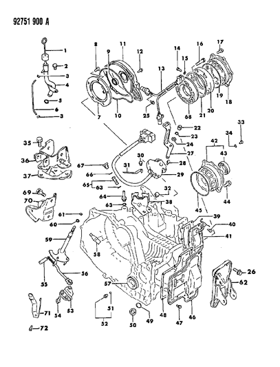1994 Dodge Colt  Washer-Flat Diagram for MF450006