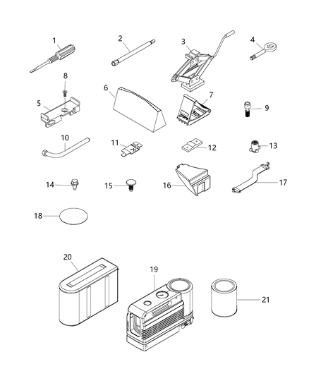 2015 Ram ProMaster City  Screw-HEXAGON Head Diagram for 6106289AA