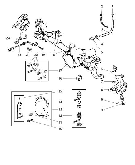 2003 Jeep Grand Cherokee Seal-Axle Drive Shaft Diagram for 4874477