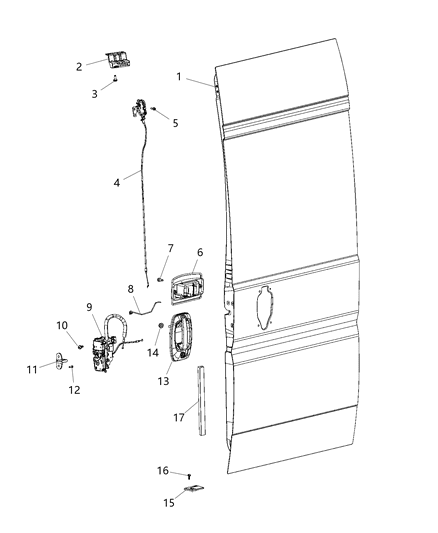 2021 Ram ProMaster 2500  Washer Diagram for 68223494AA