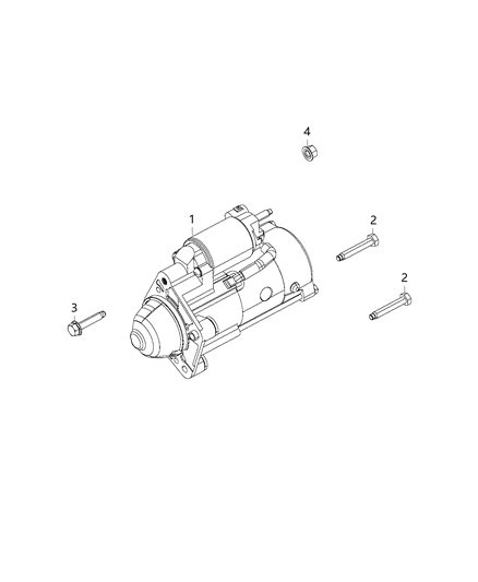 2019 Jeep Wrangler  Engine Starter Diagram for 56029737AA