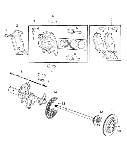 2021 Ram 1500  Sensor-Wheel Speed Diagram for 68262947AE