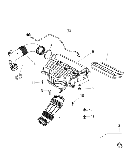2020 Jeep Renegade  Clip Diagram for 68201439AA