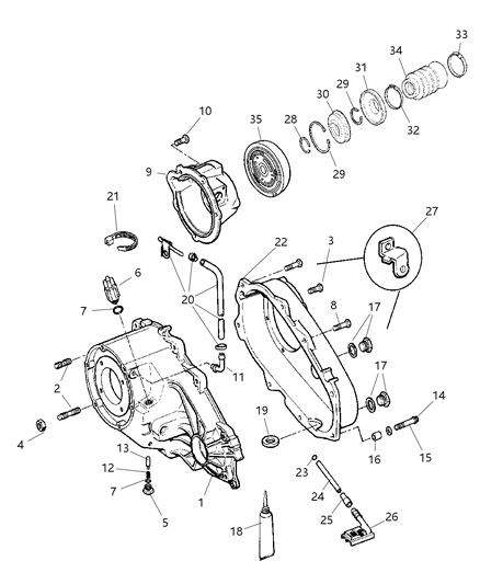 2002 Jeep Liberty  Clip-Housing Diagram for 56041379AA