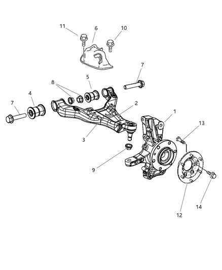 2008 Dodge Sprinter 3500  Flange Diagram for 68021230AA
