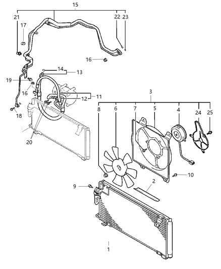 2004 Dodge Stratus Bolt Diagram for MS240148