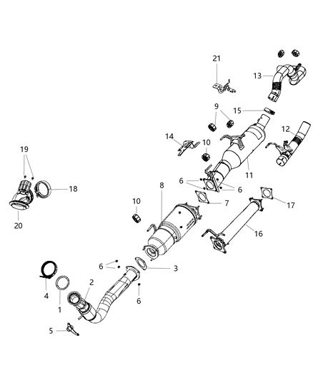 2014 Ram 4500  Exhaust-Diesel Particulate Diagram for 68226023AA