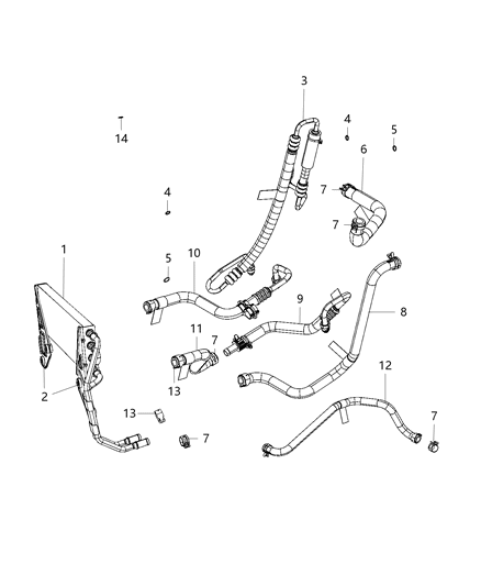 2020 Ram 2500  Hose-Pump Supply Diagram for 68399219AC