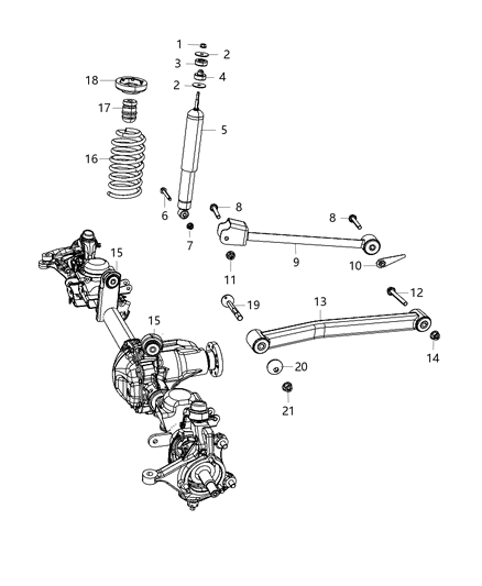2018 Jeep Wrangler  ABSBR Kit-Suspension Diagram for 68027794AD