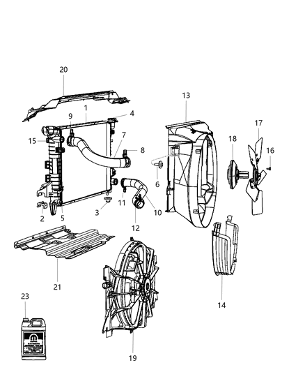 2013 Ram 2500  Radiator Cap Diagram for 52014479AA