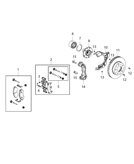 2021 Ram ProMaster 1500  Nut-HEXAGON Lock Diagram for 68098861AA