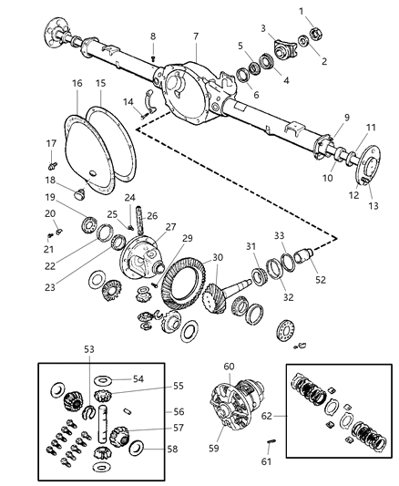 2004 Jeep Liberty  Wheel Bearing Diagram for 3507898AB