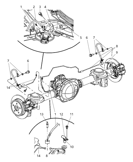2005 Jeep Liberty  Line-Brake Diagram for 52128515AB