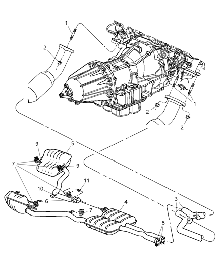 2005 Dodge Magnum  Nut-Spring Diagram for 4578363AA