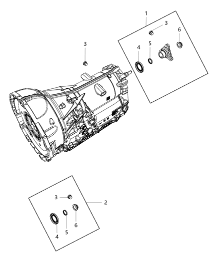 2020 Ram 1500 Seal-Output Shaft Diagram for 68145442AA