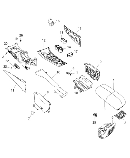 2017 Jeep Grand Cherokee  Nut-HEXAGON FLANGE Diagram for 6502726