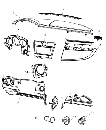 2009 Chrysler Sebring  Clock Diagram for 4602626AC
