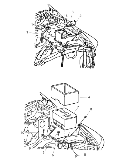 2006 Dodge Ram 1500  Battery-Storage Diagram for 56028450AB