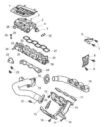 2006 Chrysler Pacifica  Nipple Diagram for 6035854