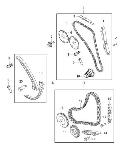 2016 Ram ProMaster 2500  Arm Kit-TENSIONER Diagram for 68226954AA
