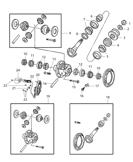 2013 Ram 2500  SHIM-PINION Shaft Diagram for 5086706AA