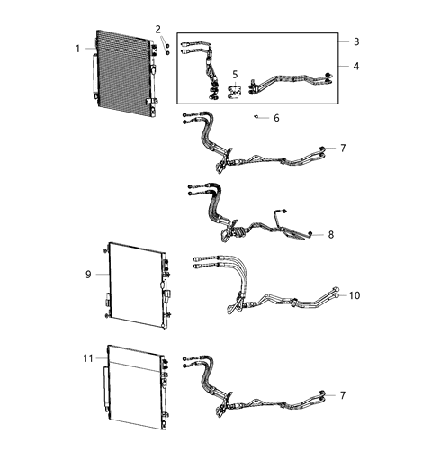 2019 Dodge Charger  Hose Assembly-Oil Cooler Pressure And Ret Diagram for 55038164AG