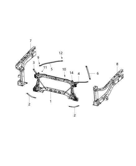 2020 Ram 2500  Fender Diagram for 68350652AD