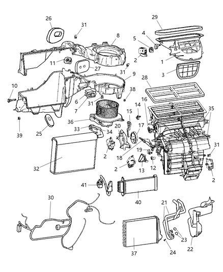 2007 Jeep Grand Cherokee Nut-U Diagram for 6101956
