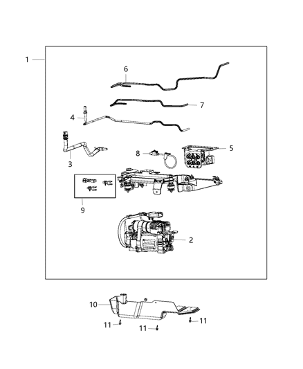2016 Ram 1500  Hose-Vent Diagram for 5154757AB