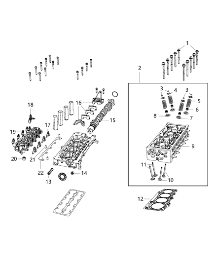 2020 Jeep Renegade  Valve Spring Diagram for 68440259AA
