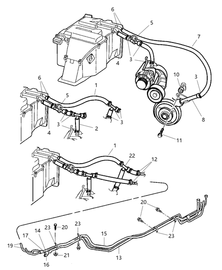 2001 Dodge Ram Van Screw-HEXAGON Head Diagram for 6034246