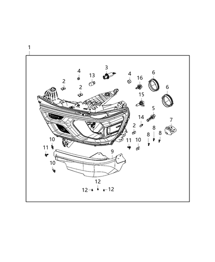 2021 Ram 1500  Screw Diagram for 68432399AA