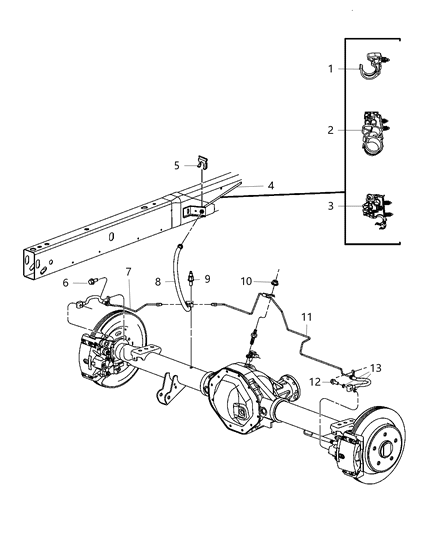 2020 Ram 2500  Line-Brake Diagram for 68394675AD