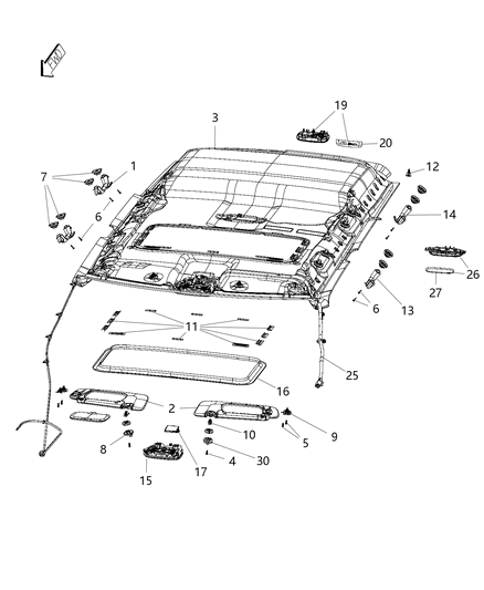 2014 Jeep Patriot  Spacer Diagram for 68287879AA
