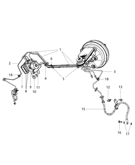 2009 Chrysler Sebring  Bundle-Brake Diagram for 5085568AF