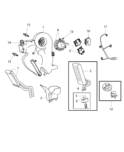 2018 Dodge Durango  O Ring-Expansion Valve Diagram for 68147014AA