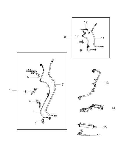 2019 Jeep Wrangler  Tube-Vapor Diagram for 68385222AA