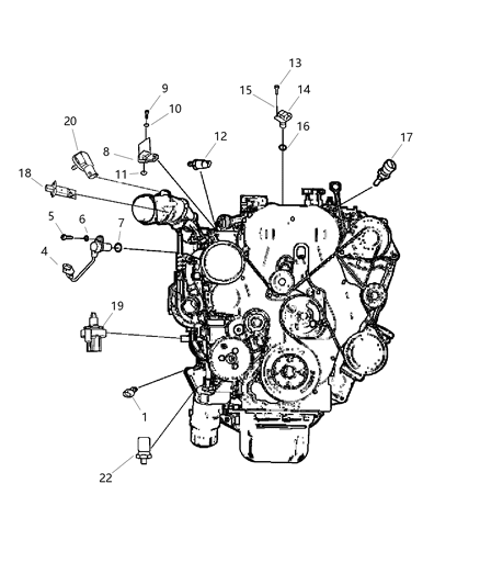 2006 Jeep Liberty  Sensor-FUEL/WATER Diagram for 68066820AA