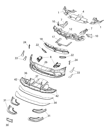 2016 Dodge Viper  Pin-Push Diagram for 6508904AA