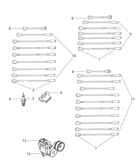 1997 Dodge Ram 3500  Wiring-Ignition Diagram for 56027041