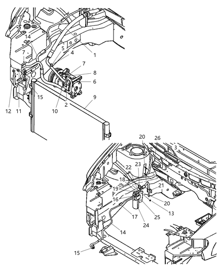 2005 Dodge Grand Caravan  O Ring-A/C Line Diagram for 5066500AA