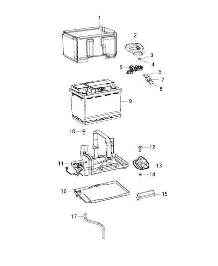 2015 Jeep Renegade  *Battery-Storage Diagram for BB048640AA