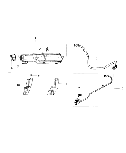 2019 Ram ProMaster 3500  CANISTER-Vapor Diagram for 5147067AH